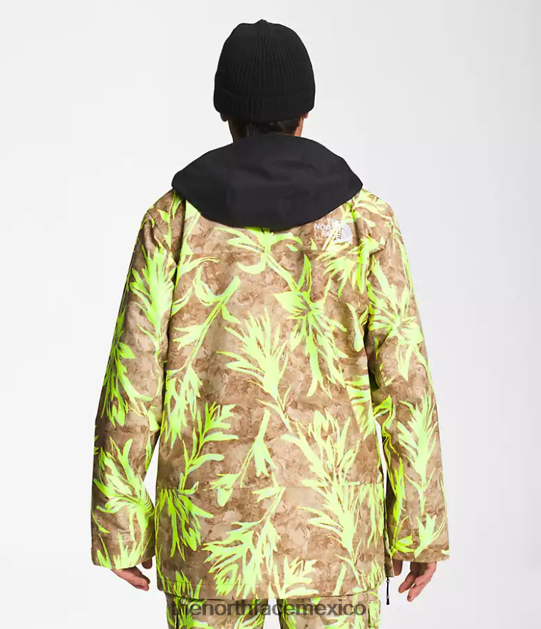 The North Face ropa NFHLJL1121 impresión de pincel marrón utilitario/tnf negro hombres anorak silvani