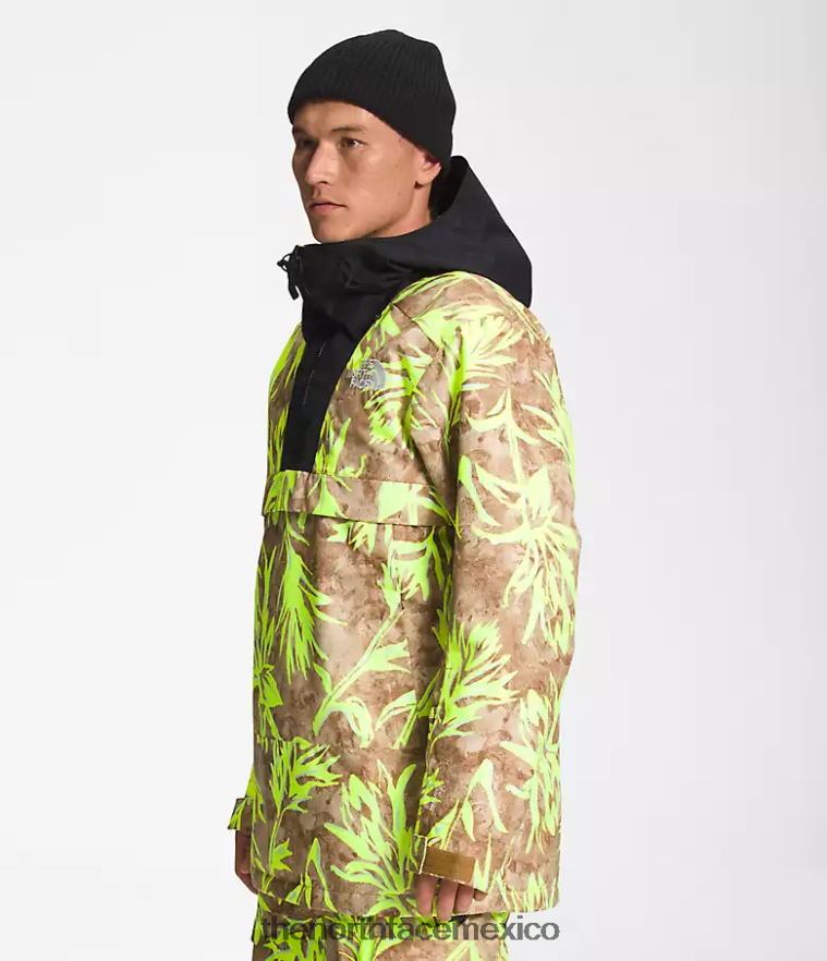 The North Face ropa NFHLJL1121 impresión de pincel marrón utilitario/tnf negro hombres anorak silvani