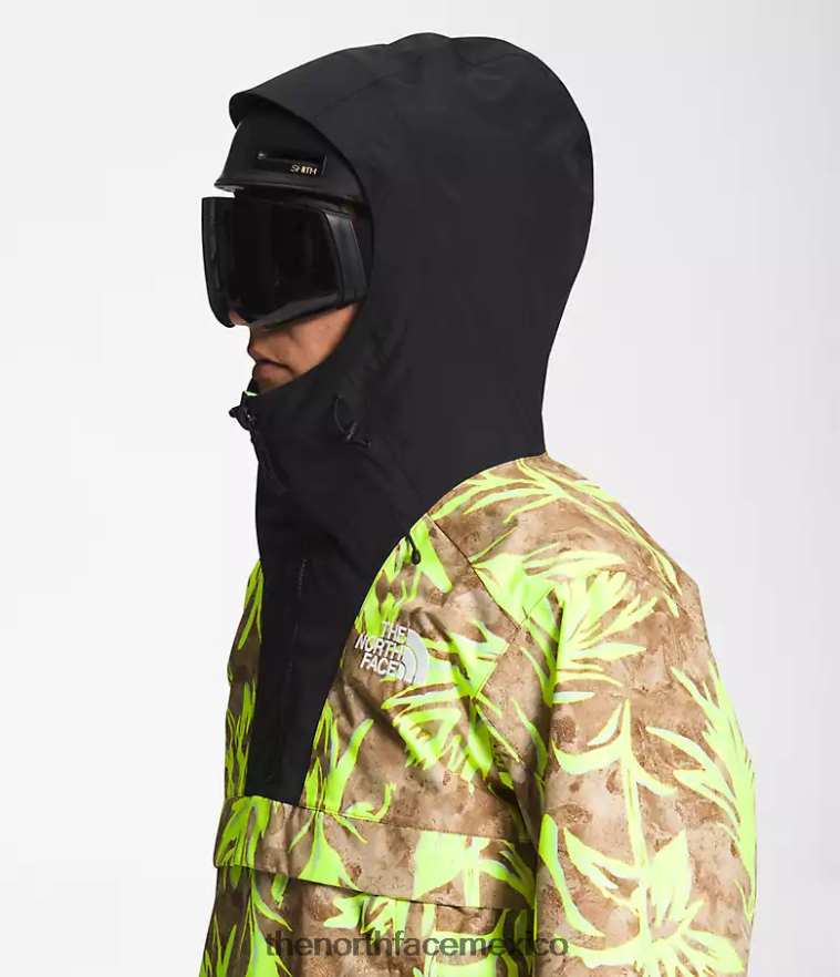 The North Face ropa NFHLJL1121 impresión de pincel marrón utilitario/tnf negro hombres anorak silvani