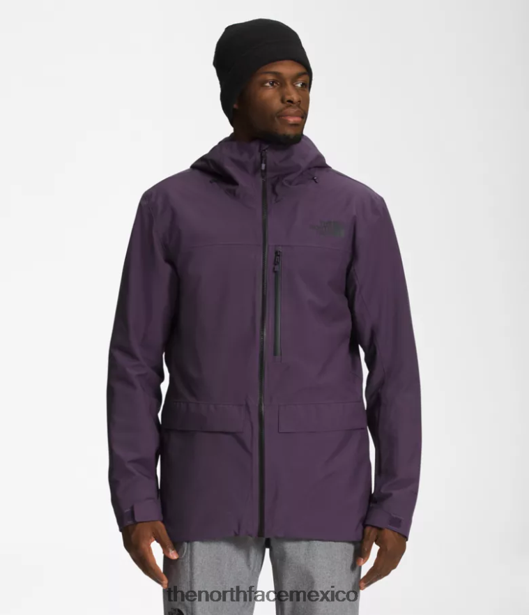 The North Face ropa NFHLJL115 berenjena oscura violeta hombres chaqueta de línea de enfermedad