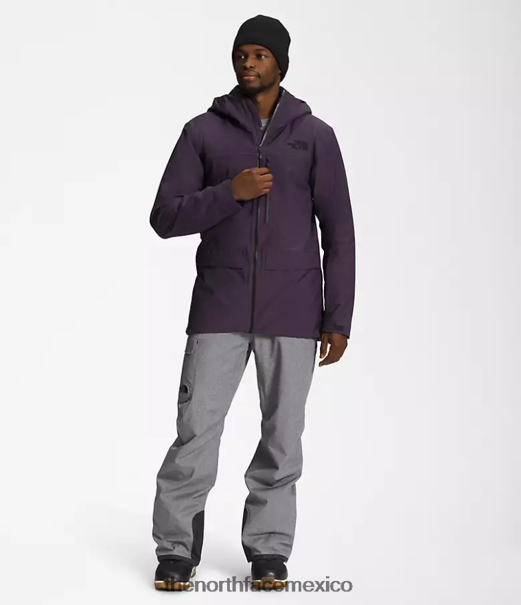 The North Face ropa NFHLJL115 berenjena oscura violeta hombres chaqueta de línea de enfermedad