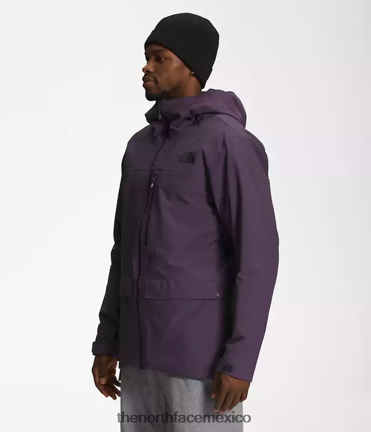 The North Face ropa NFHLJL115 berenjena oscura violeta hombres chaqueta de línea de enfermedad