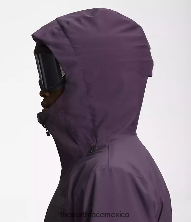 The North Face ropa NFHLJL115 berenjena oscura violeta hombres chaqueta de línea de enfermedad