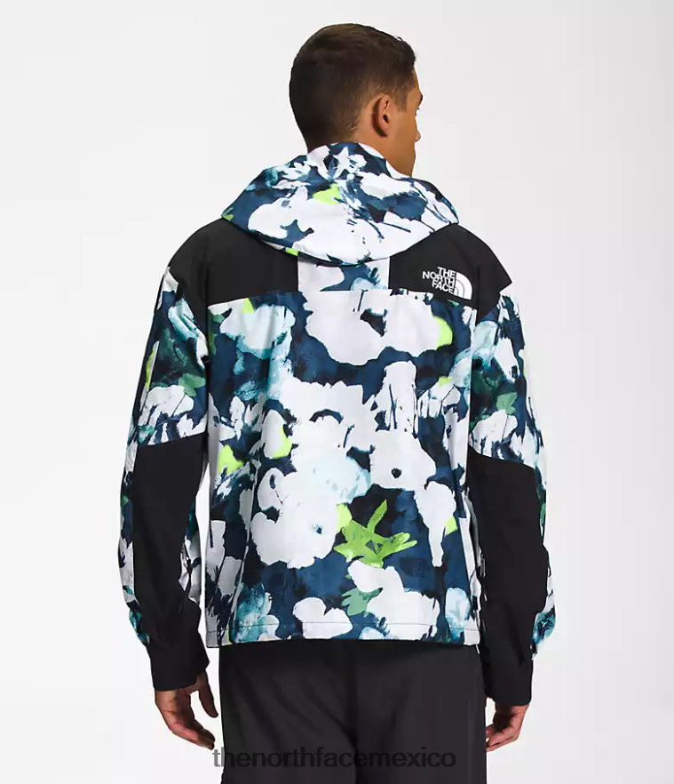 The North Face ropa NFHLJL1293 estampado floral abstracto azul marino smmt hombres 86 chaqueta retro de montaña