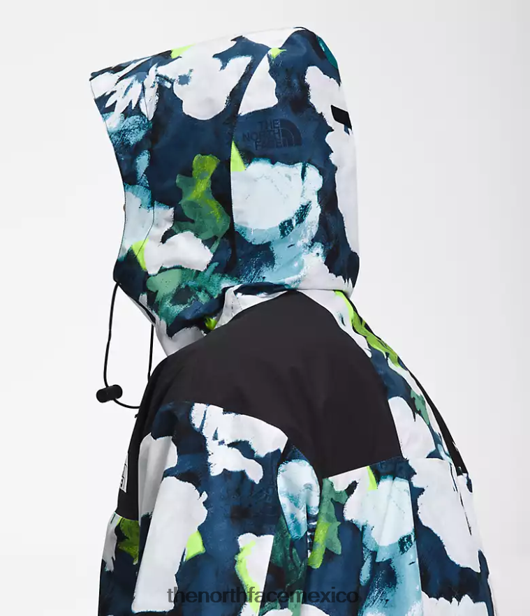 The North Face ropa NFHLJL1293 estampado floral abstracto azul marino smmt hombres 86 chaqueta retro de montaña