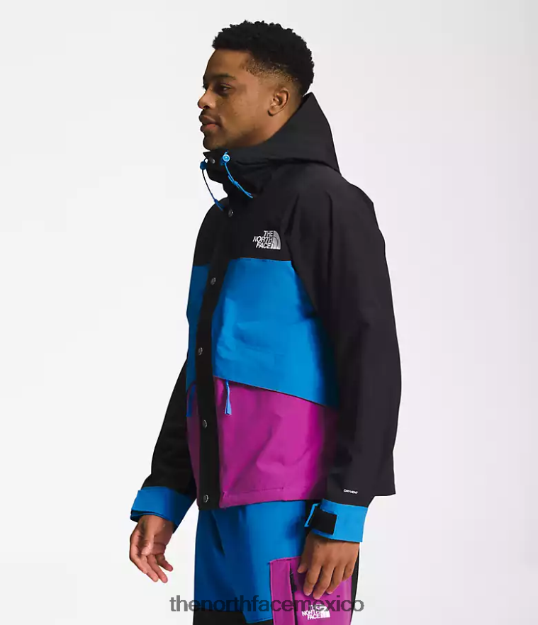 The North Face ropa NFHLJL1296 tnf negro/azul supersónico/flor de cactus violeta hombres 86 chaqueta retro de montaña