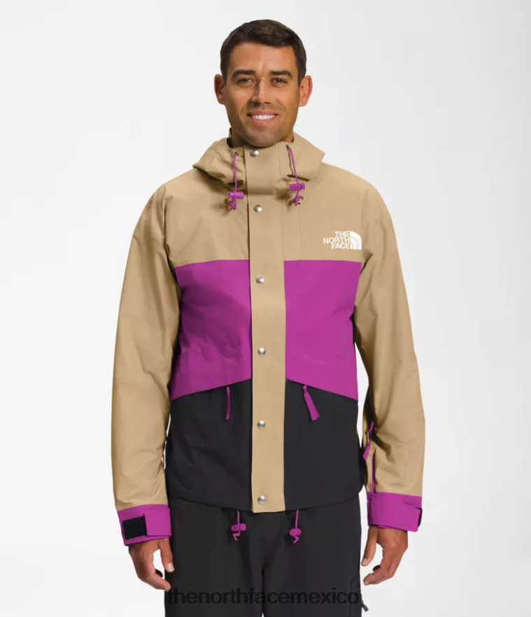 The North Face ropa NFHLJL1297 piedra caqui/flor de cactus violeta/tnf negro hombres 86 chaqueta retro de montaña