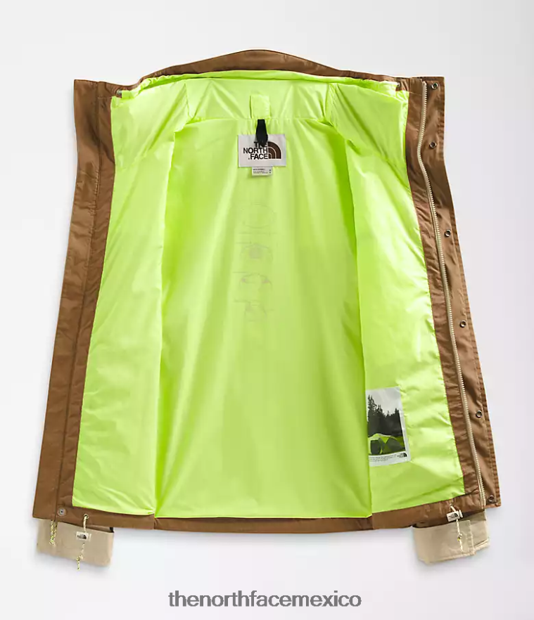 The North Face ropa NFHLJL204 marrón utilitario/grava hombres Chaqueta de montaña 86 low-fi hi-tek