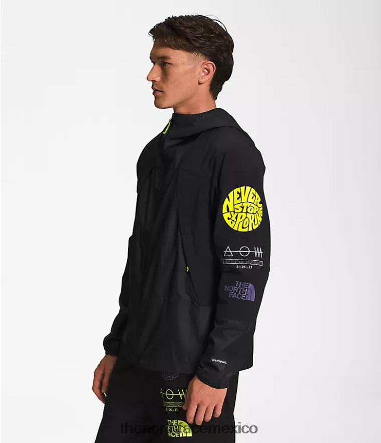 The North Face ropa NFHLJL345 negro hombres chaqueta cortavientos trailwear