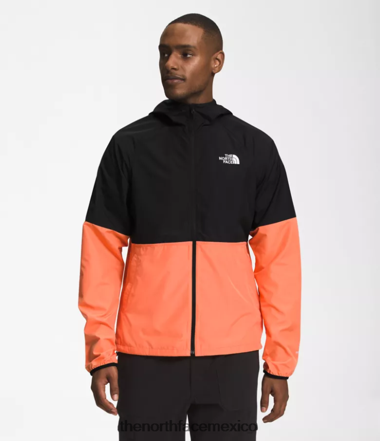 The North Face ropa NFHLJL478 tnf negro/naranja coral polvoriento hombres sudadera con capucha peso mosca 2.0