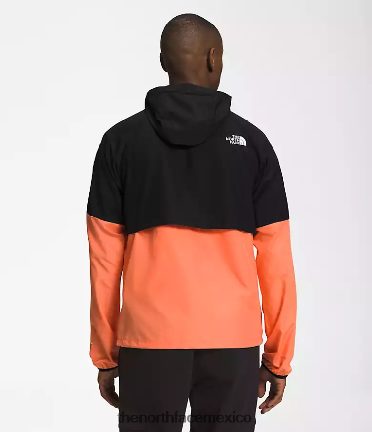 The North Face ropa NFHLJL478 tnf negro/naranja coral polvoriento hombres sudadera con capucha peso mosca 2.0