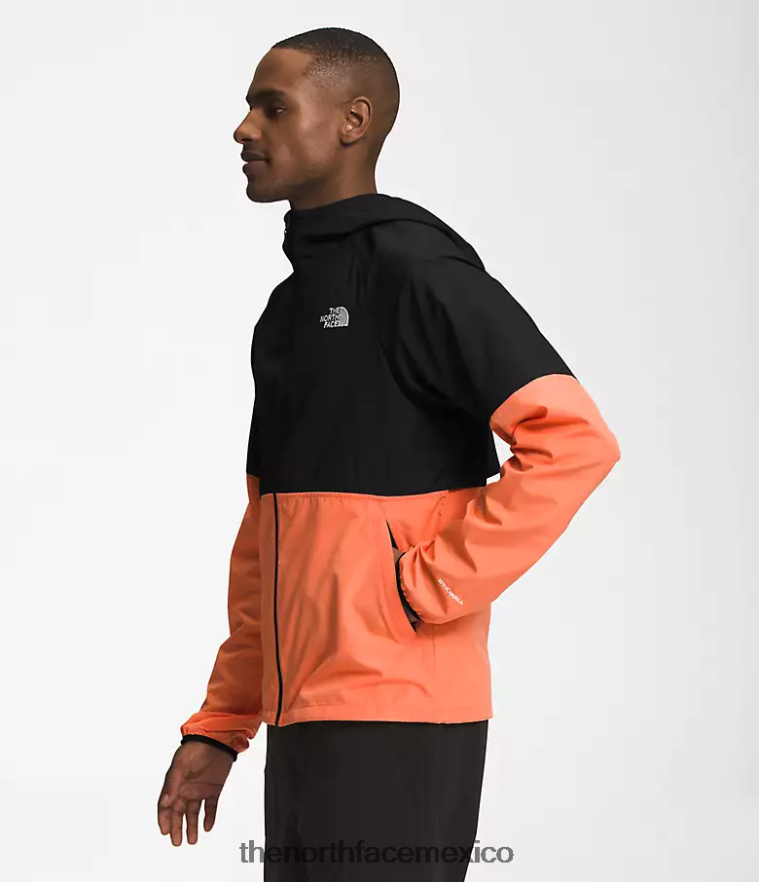 The North Face ropa NFHLJL478 tnf negro/naranja coral polvoriento hombres sudadera con capucha peso mosca 2.0
