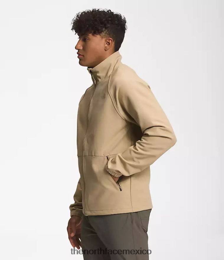 The North Face ropa NFHLJL480 caqui piedra brezo oscuro hombres chaqueta camden soft shell