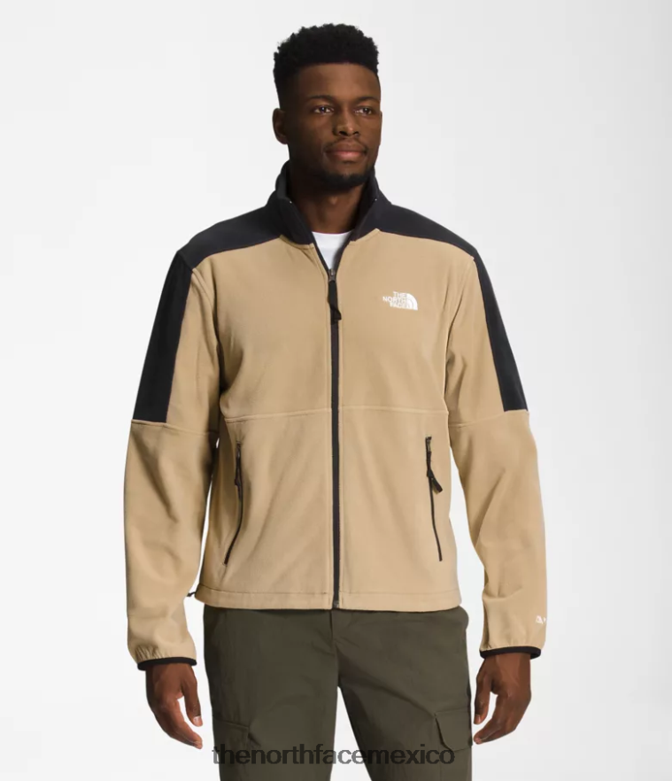 The North Face ropa NFHLJL483 caqui piedra/tnf negro hombres tnf polartec 100 cremallera completa