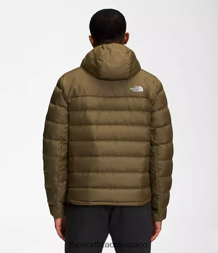 The North Face ropa NFHLJL596 oliva militar hombres sudadera con capucha aconcagua 2