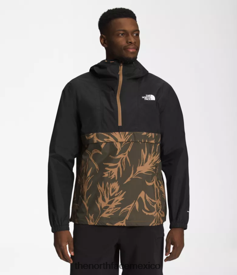 The North Face ropa NFHLJL700 Impresión de pincel tnf negro/marrón utilitario hombres anorak anorak