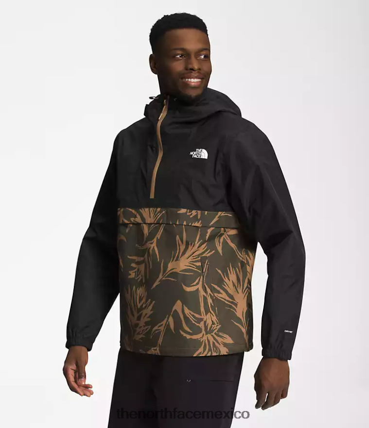 The North Face ropa NFHLJL700 Impresión de pincel tnf negro/marrón utilitario hombres anorak anorak