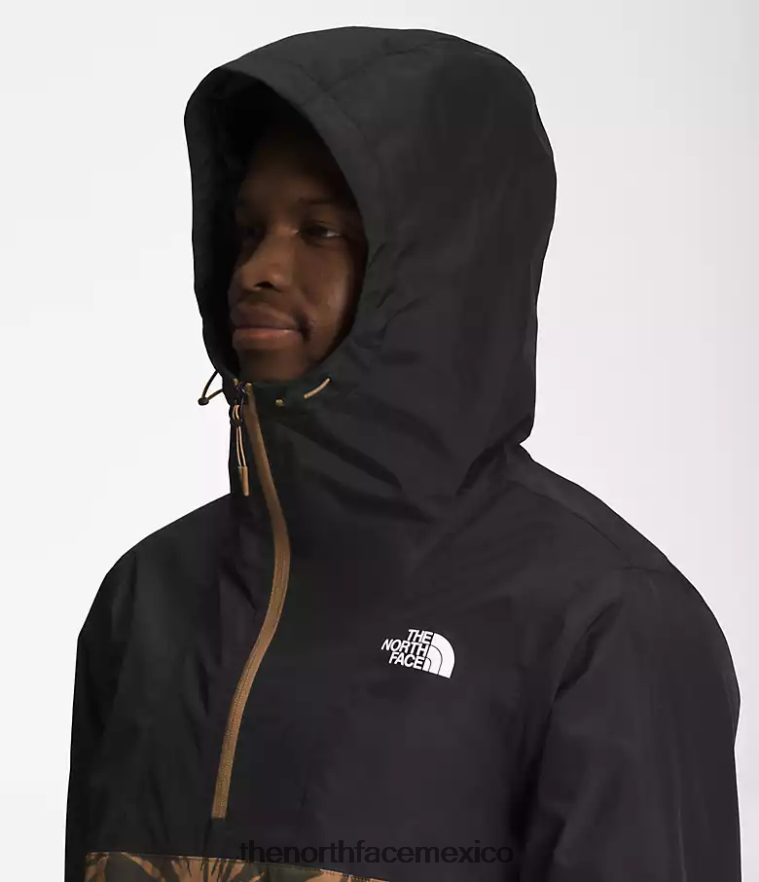 The North Face ropa NFHLJL700 Impresión de pincel tnf negro/marrón utilitario hombres anorak anorak