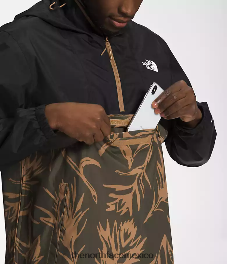 The North Face ropa NFHLJL700 Impresión de pincel tnf negro/marrón utilitario hombres anorak anorak