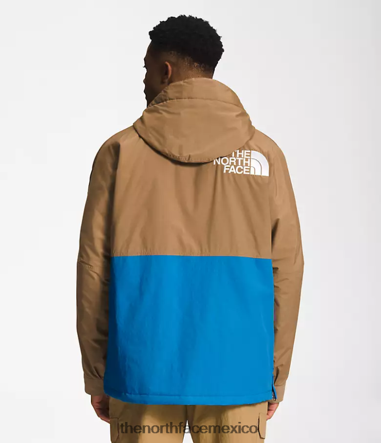 The North Face ropa NFHLJL702 marrón utilitario/azul supersónico hombres 78 windjammer de baja fidelidad y alta tecnología