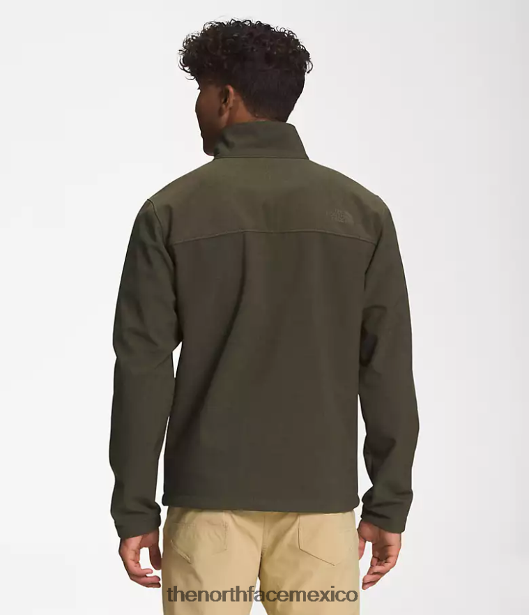 The North Face ropa NFHLJL772 nuevo gris topo verde oscuro jaspeado hombres chaqueta biónica apex