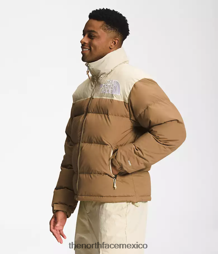 The North Face ropa NFHLJL827 marrón utilitario/grava hombres 92 nuptse de baja fidelidad y alta tecnología