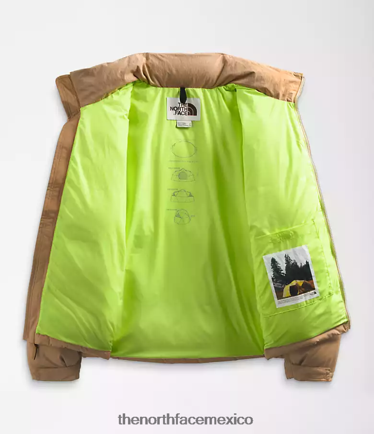 The North Face ropa NFHLJL828 azul súper sónico/marrón utilitario hombres 92 nuptse de baja fidelidad y alta tecnología