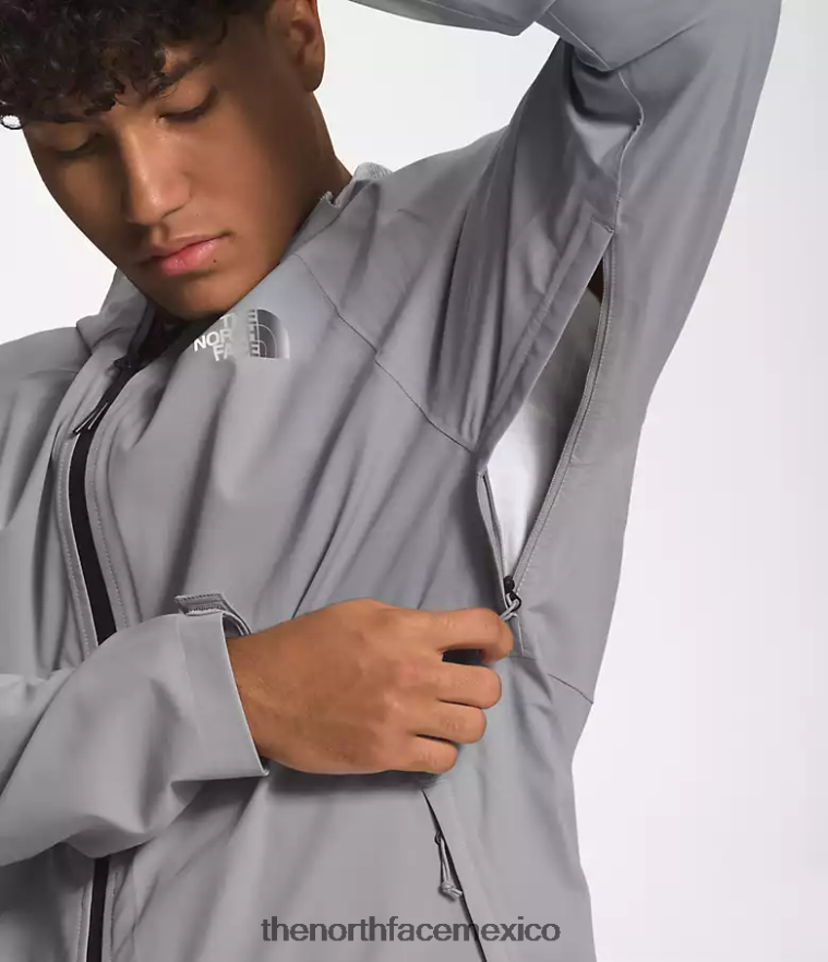 The North Face ropa NFHLJL871 fusionar gris hombres chaqueta elástica valle vista
