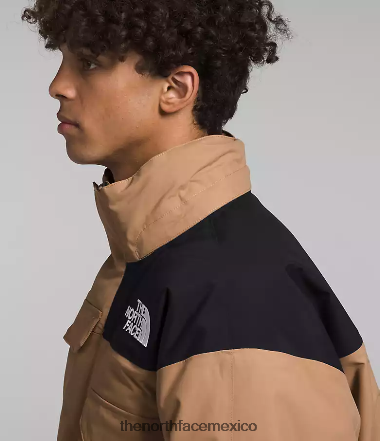 The North Face ropa NFHLJL1242 mantequilla de almendras/tnf negra hombres parka con aislamiento coldworks