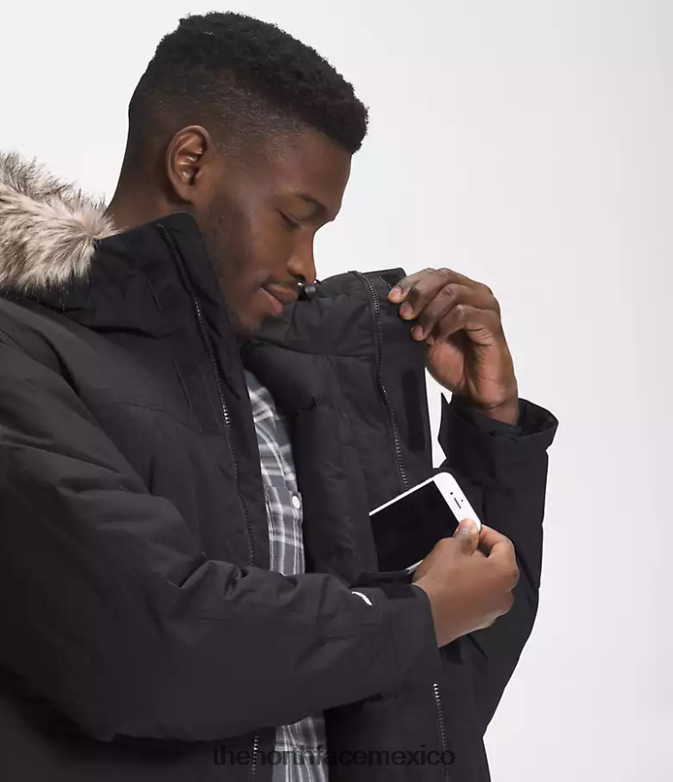 The North Face ropa NFHLJL1 negro hombres parka mcmurdo