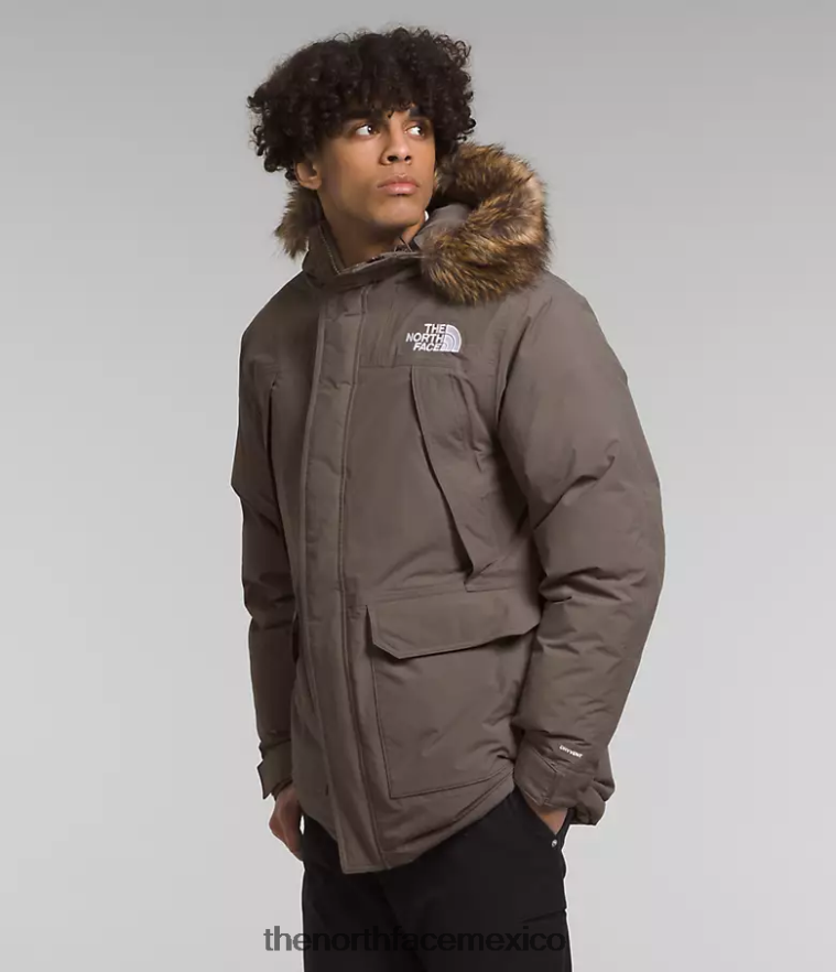 The North Face ropa NFHLJL2 halcón marrón hombres parka mcmurdo