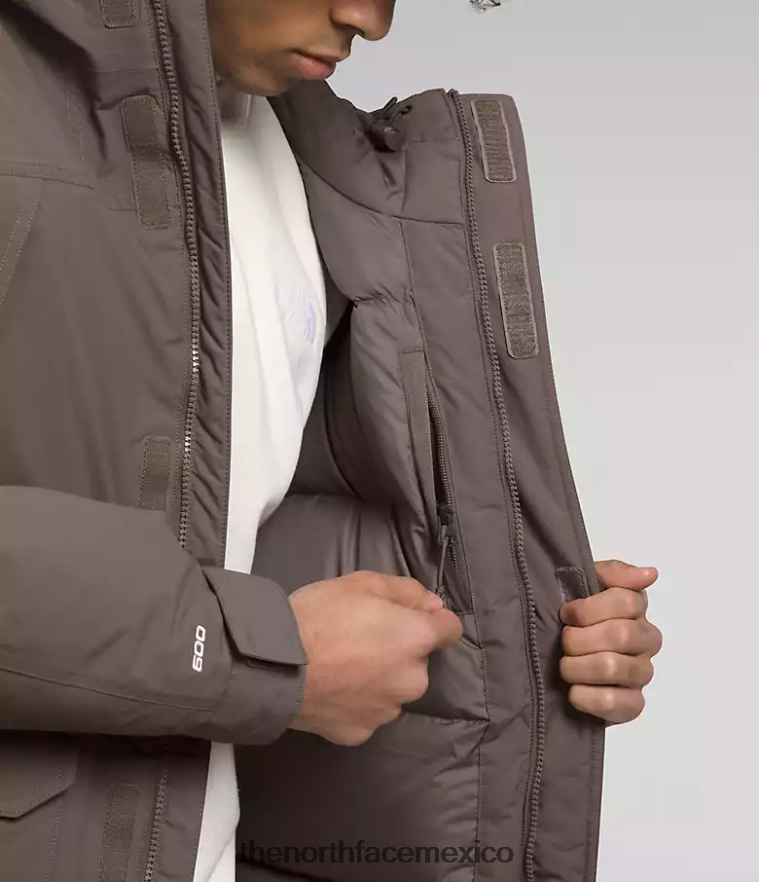 The North Face ropa NFHLJL2 halcón marrón hombres parka mcmurdo