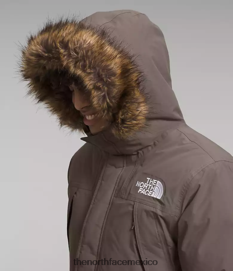 The North Face ropa NFHLJL2 halcón marrón hombres parka mcmurdo