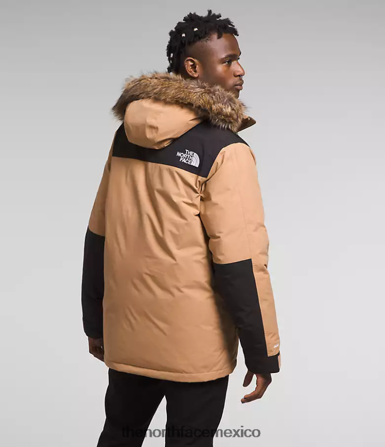 The North Face ropa NFHLJL4 mantequilla de almendras/tnf negra hombres parka mcmurdo
