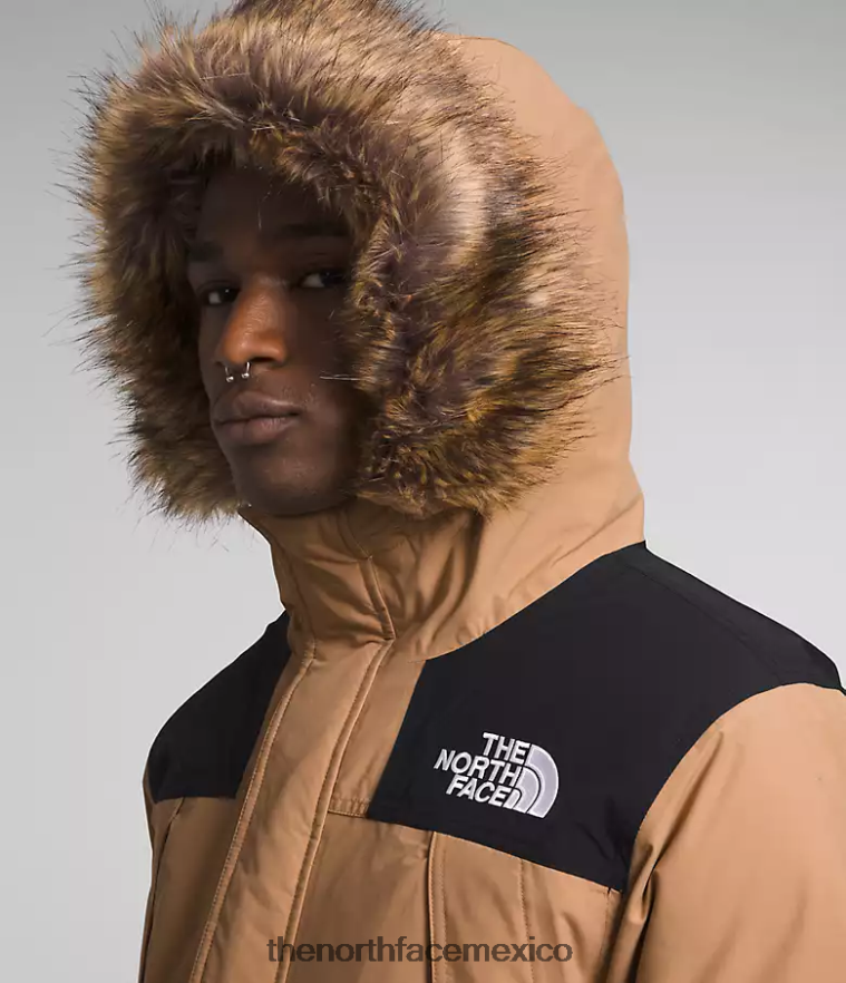 The North Face ropa NFHLJL4 mantequilla de almendras/tnf negra hombres parka mcmurdo