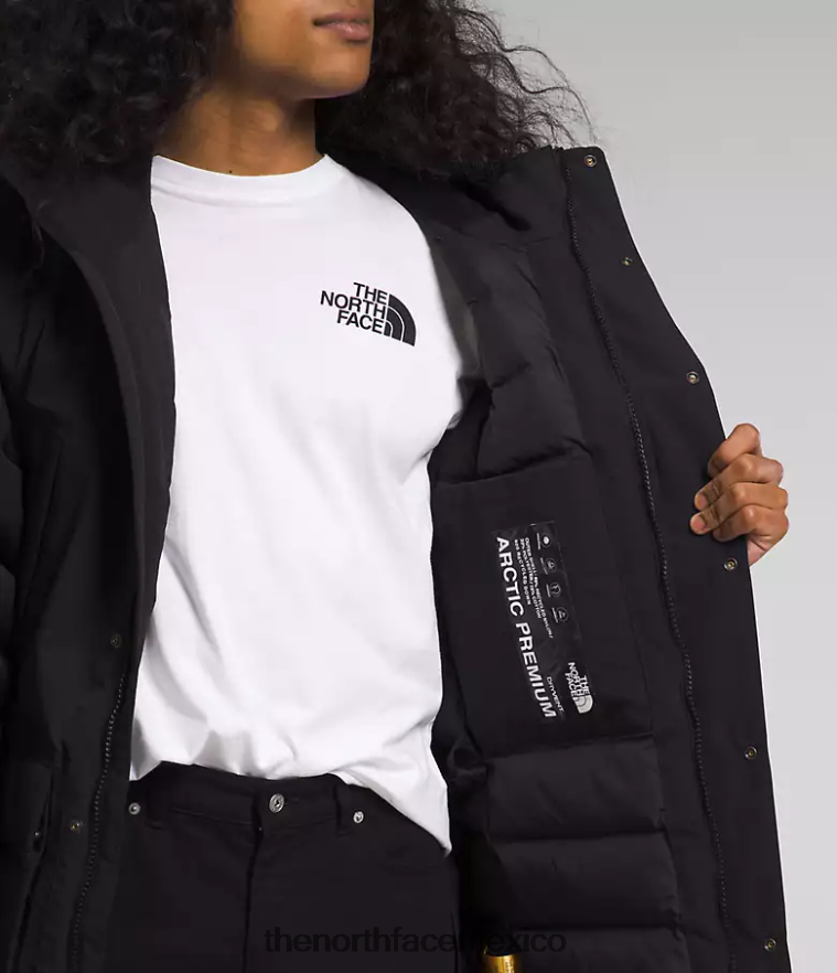 The North Face ropa NFHLJL94 negro hombres parka ártica premium