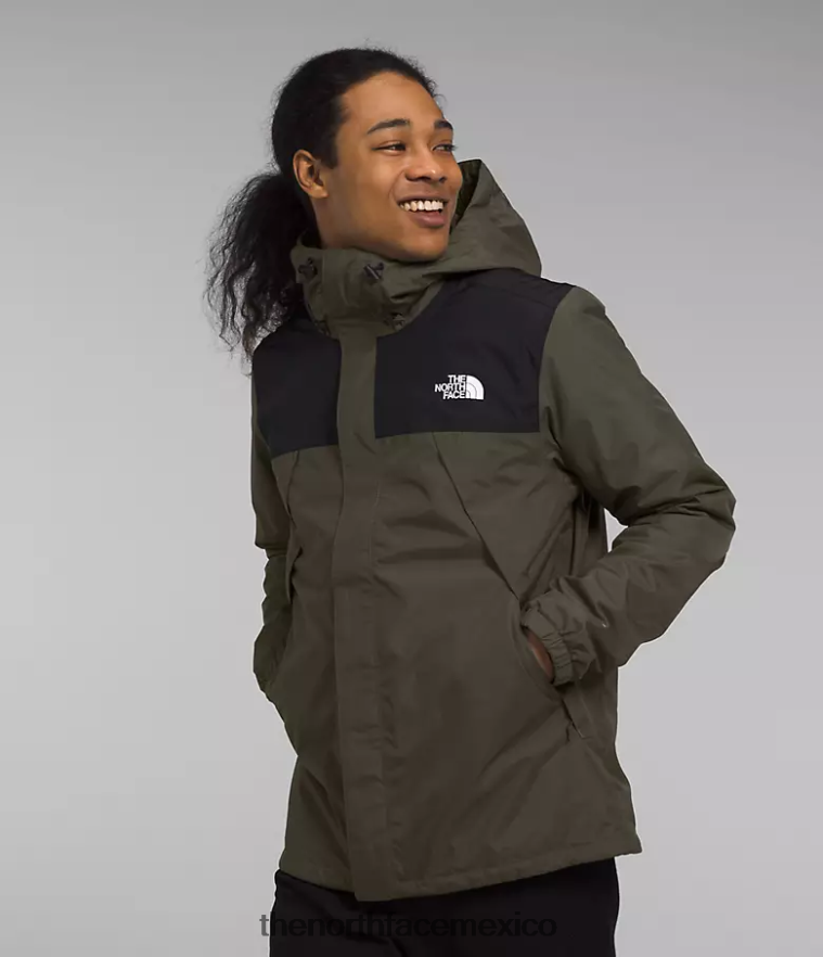 The North Face ropa NFHLJL1002 nuevo verde topo/negro tnf hombres triclima de antora