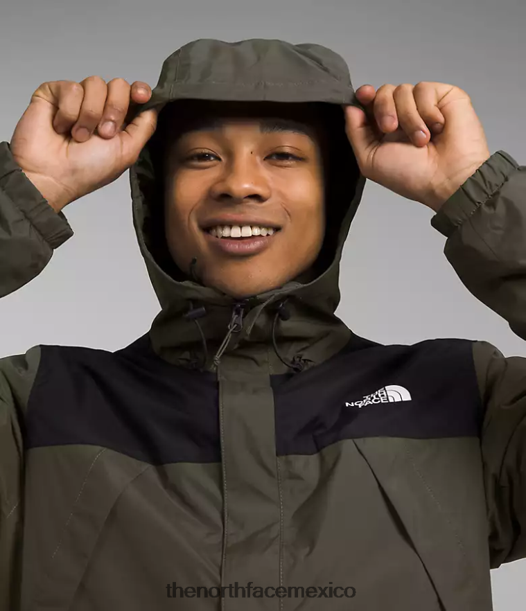 The North Face ropa NFHLJL1002 nuevo verde topo/negro tnf hombres triclima de antora