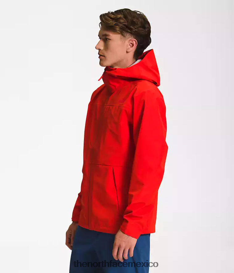 The North Face ropa NFHLJL1115 rojo fuego hombres chaqueta dryzzle Futurelight