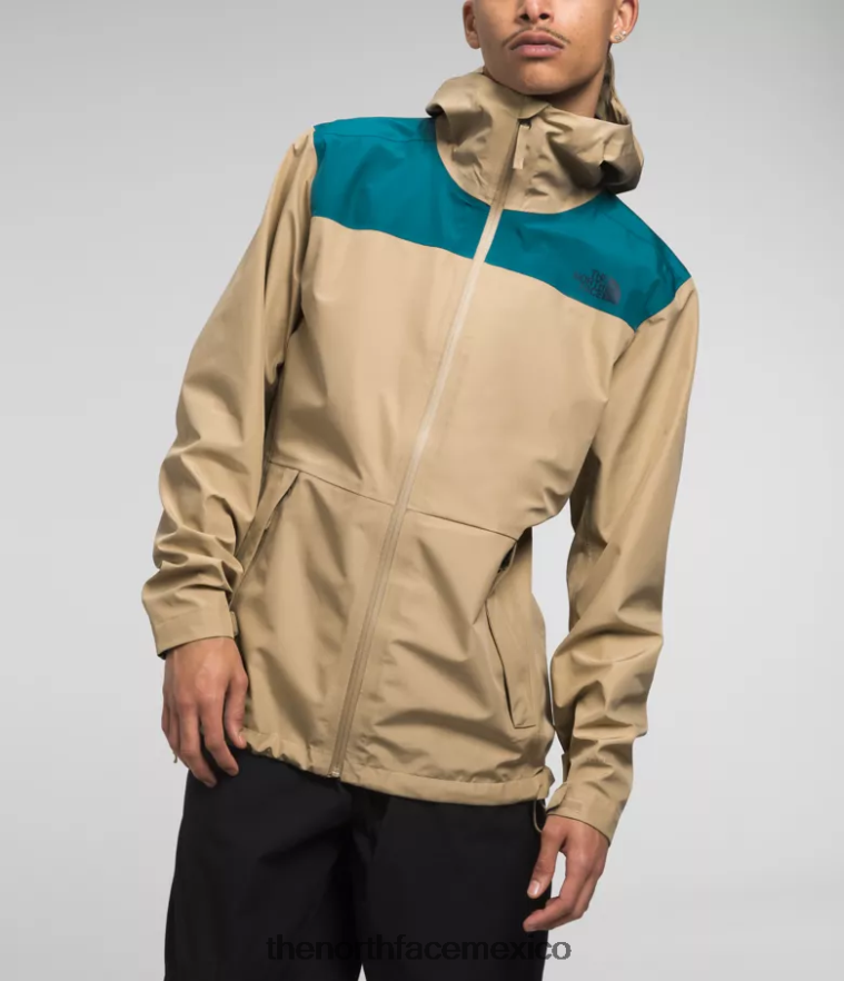 The North Face ropa NFHLJL1117 coral azul/piedra caqui hombres chaqueta dryzzle Futurelight