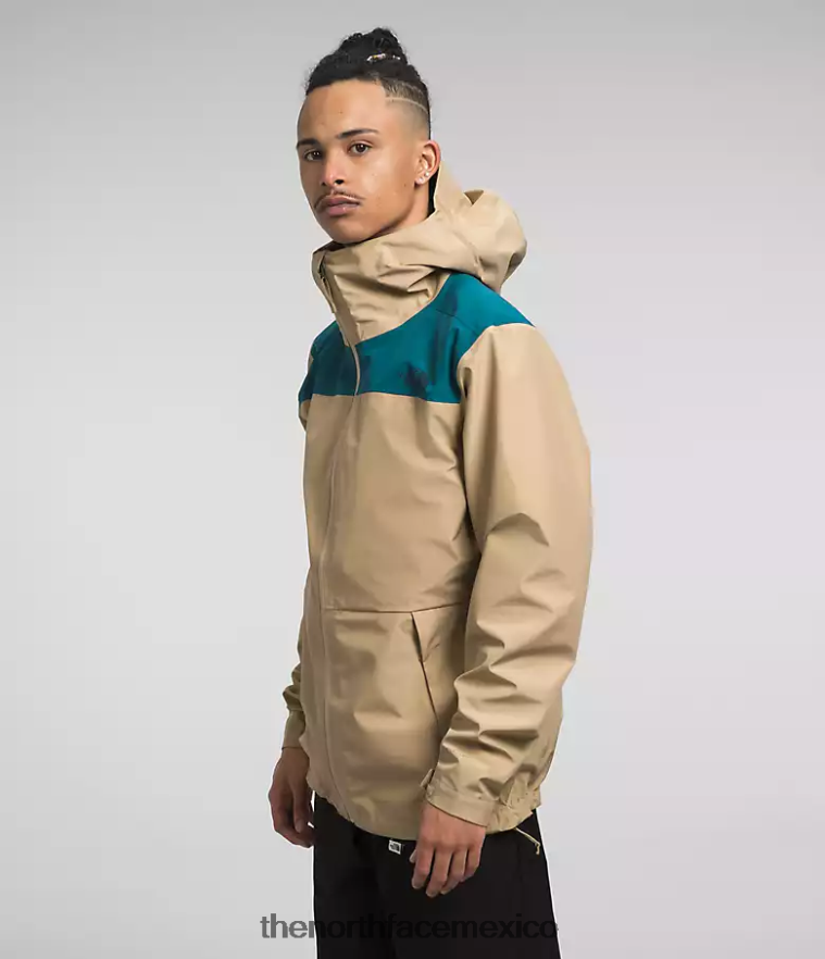 The North Face ropa NFHLJL1117 coral azul/piedra caqui hombres chaqueta dryzzle Futurelight