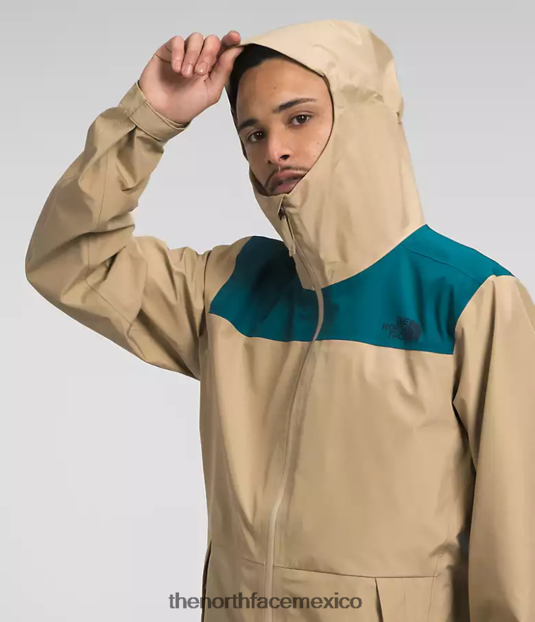 The North Face ropa NFHLJL1117 coral azul/piedra caqui hombres chaqueta dryzzle Futurelight