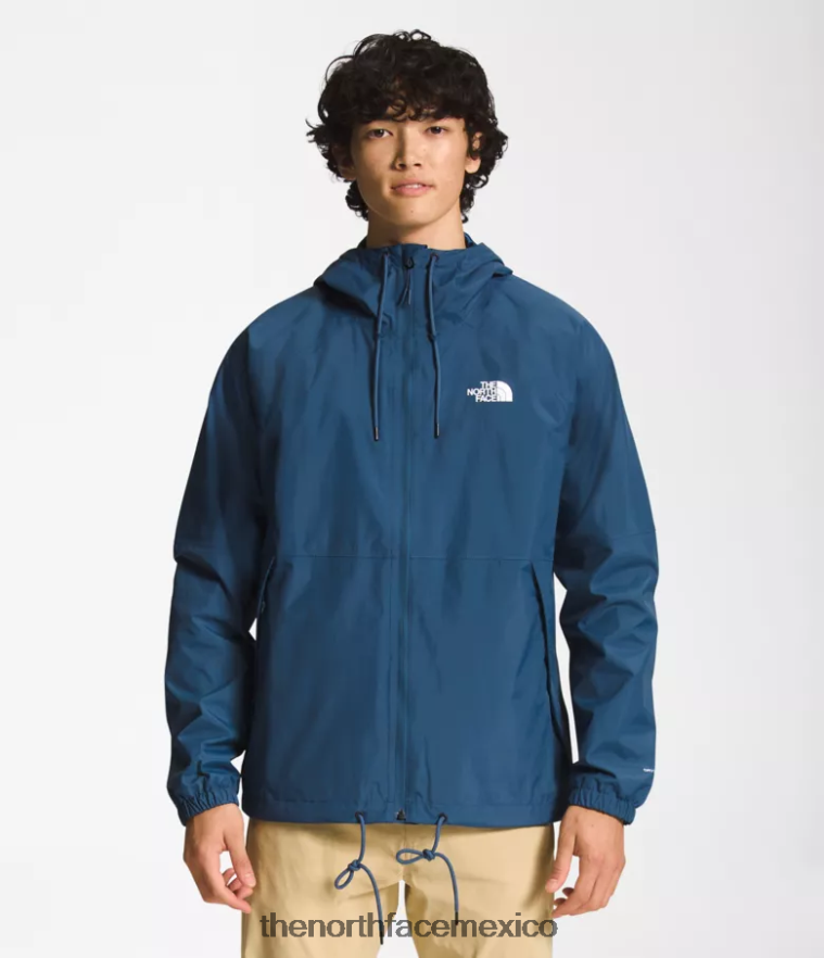 The North Face ropa NFHLJL1195 azul sombreado hombres sudadera con capucha anora lluvia