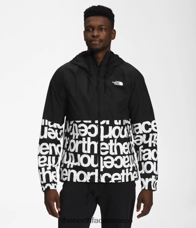 The North Face ropa NFHLJL1199 tnf negro/tnf negro imprimir hombres sudadera con capucha anora lluvia