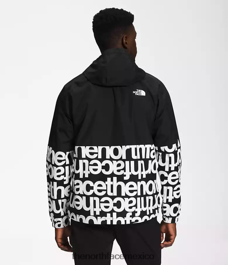 The North Face ropa NFHLJL1199 tnf negro/tnf negro imprimir hombres sudadera con capucha anora lluvia