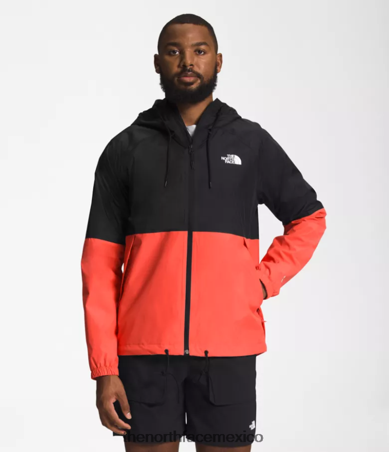 The North Face ropa NFHLJL1200 tnf negro/naranja retro hombres sudadera con capucha anora lluvia