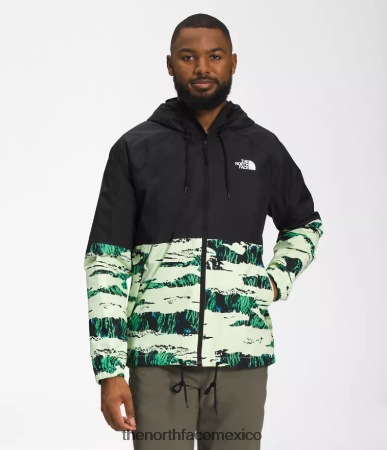 The North Face ropa NFHLJL1201 estampado de camuflaje tnf negro/marrón utilitario hombres sudadera con capucha anora lluvia