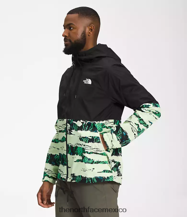 The North Face ropa NFHLJL1201 estampado de camuflaje tnf negro/marrón utilitario hombres sudadera con capucha anora lluvia