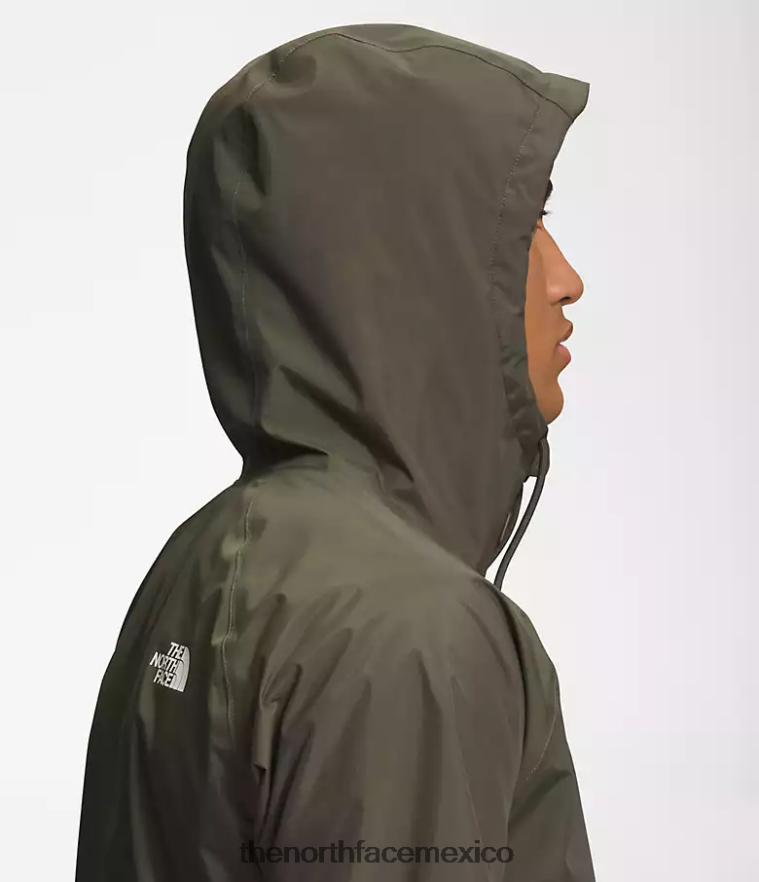 The North Face ropa NFHLJL1202 nuevo verde topo/verde hierba intenso hombres sudadera con capucha anora lluvia