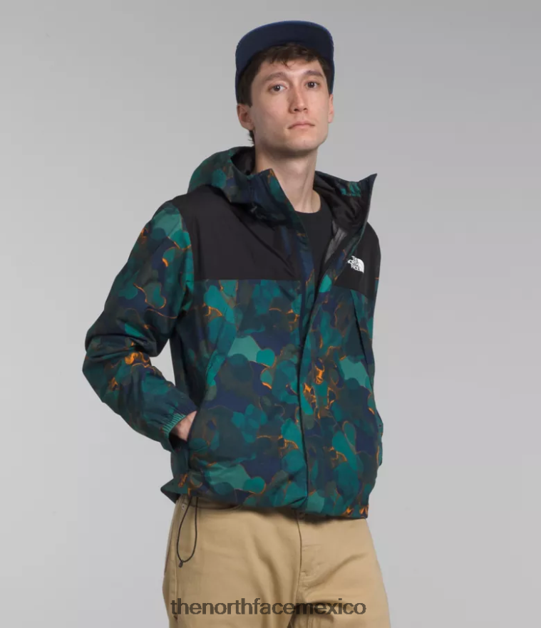 The North Face ropa NFHLJL281 Estampado de textura de camuflaje azul marino Summit/tnf negro hombres chaqueta anora